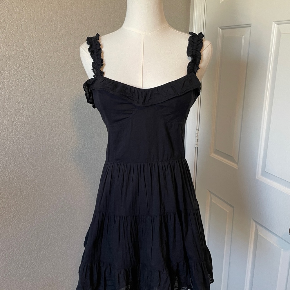 Show Me Your MuMu Black Ruffled Mini Dress - Picture 2 of 5